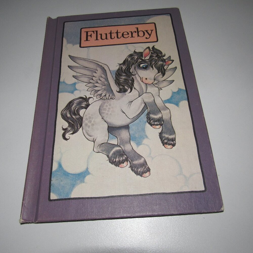 Vintage Flutterby Hardcover Picture Book │ Charming Pegasus Tale │ Purple Cloth-